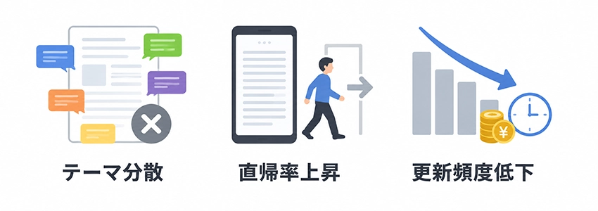 ブログ記事の文字数が多すぎると起きるSEO上の問題