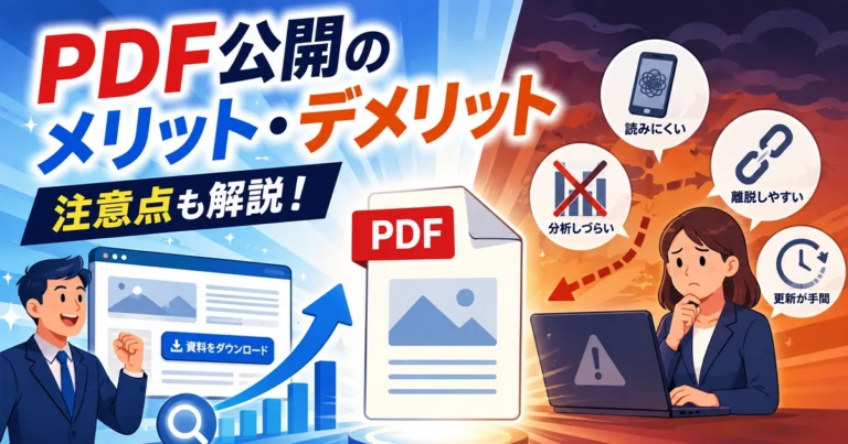 ホームページにPDFを公開するメリット・デメリットと注意点