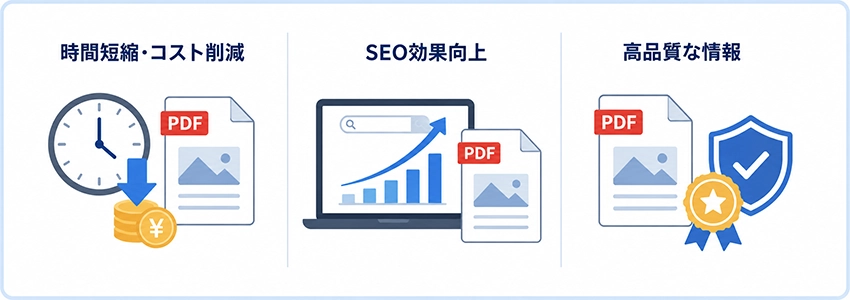 ホームページにPDFを公開するメリット