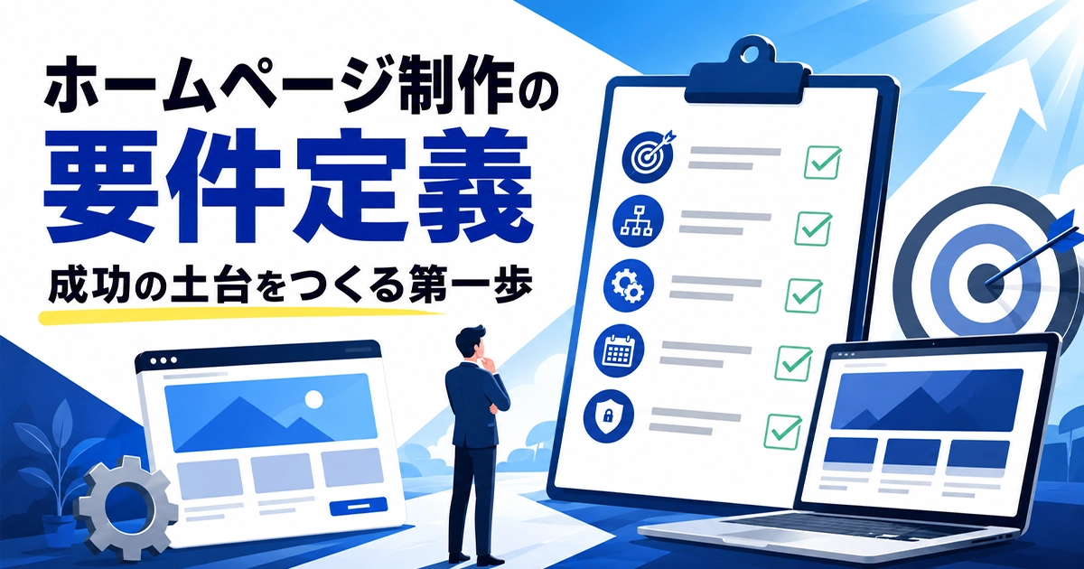 ホームページ制作の要件定義!成功の土台を作る第一歩