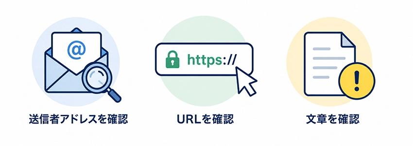 フィッシングサイトの見分け方