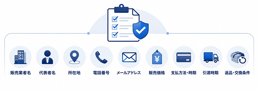 特定商取引法に基づく表記のテンプレート