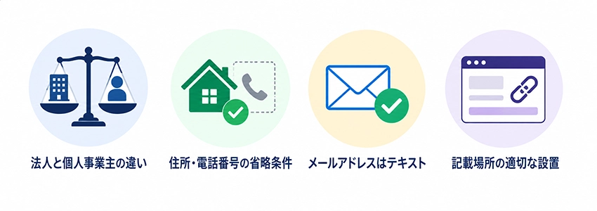 特定商取引法に基づく表記のルールと注意点