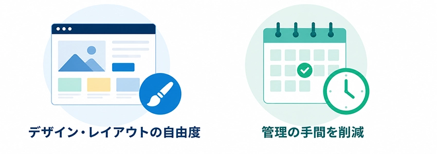固定ページを作成するメリット