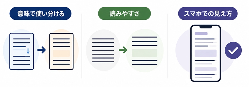 WordPressの改行と段落の使い分け方