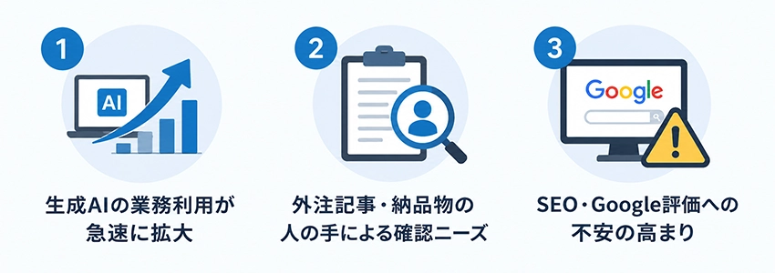 生成AIチェッカーが注目される理由