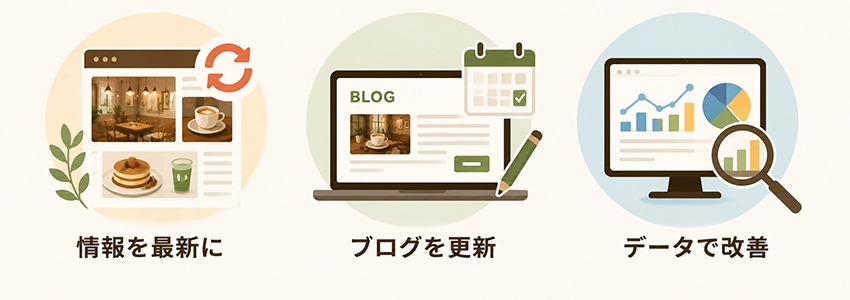 カフェ・喫茶店のホームページで行うべき運営
