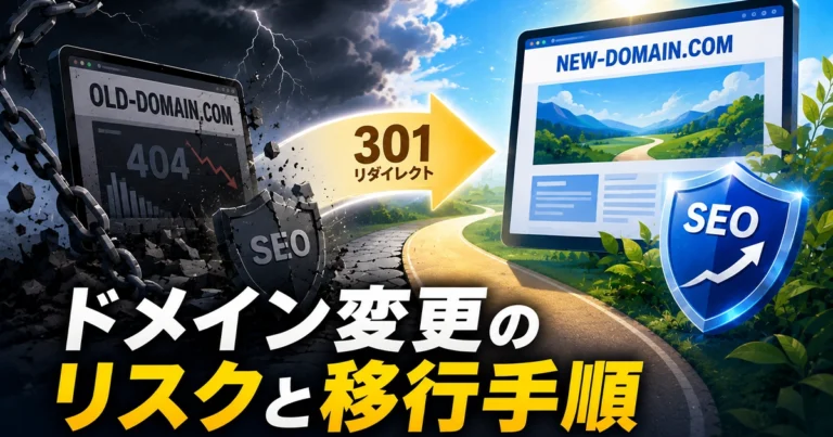 ドメイン変更はSEOにどう影響する?リスクと安全な移行手順