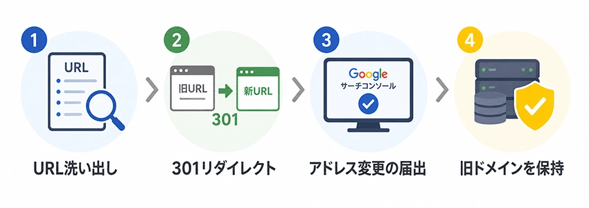 SEO評価を落とさない安全なドメイン変更の方法