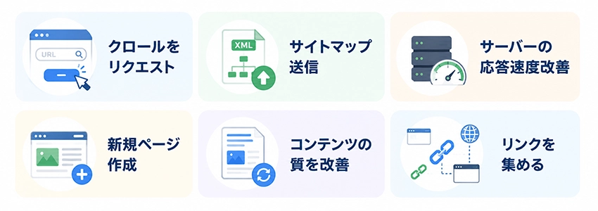 クロール頻度を高める方法