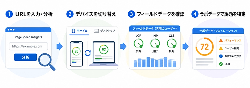PageSpeed Insightsの使い方