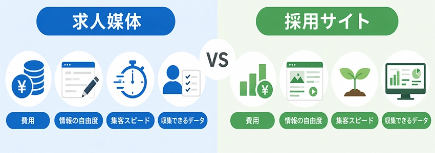 求人媒体と採用サイトの違い