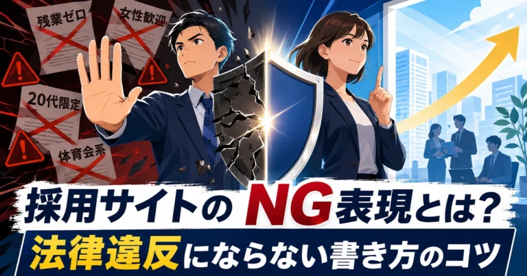 採用サイトのNG表現とは？法律違反にならない書き方のコツ