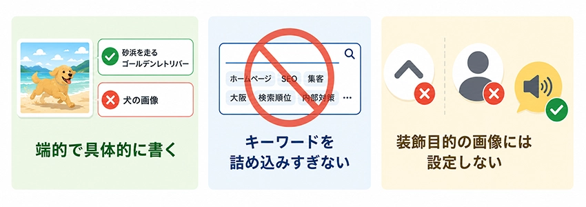alt属性を書くときの注意点