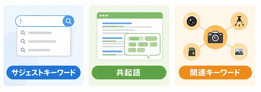共起語とその他のキーワードとの違い