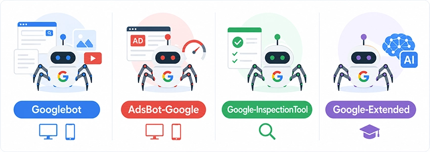 Googleクローラーの種類