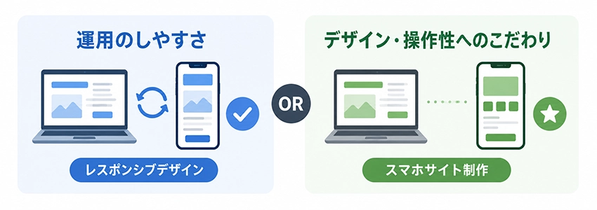 自社に合ったスマホ対応の選び方