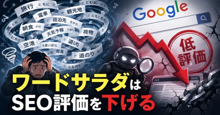 ワードサラダとは?SEOへの悪影響や例文、生成方法を紹介