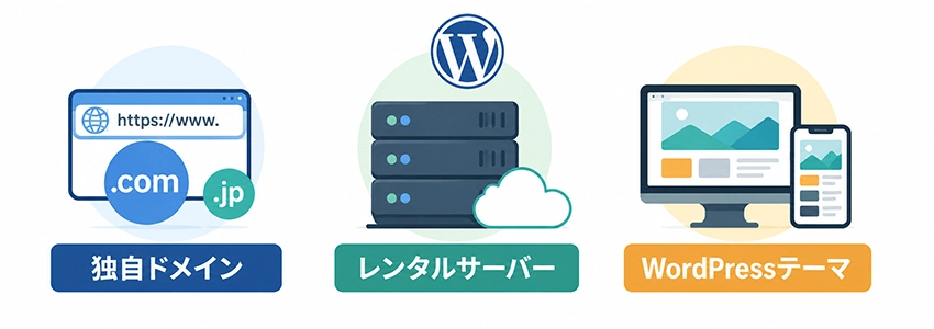 WordPressでホームページを制作するために必要なもの
