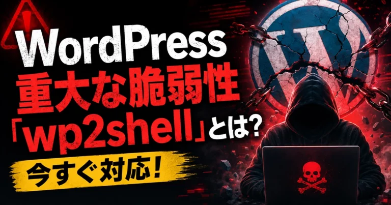 WordPressの重大な脆弱性「wp2shell」とは？今すぐ対応すべき内容