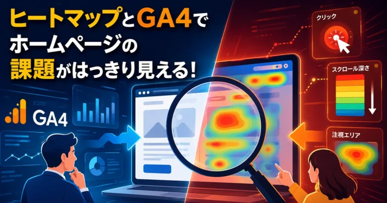 ヒートマップとGA4の活用でホームページの課題がはっきり見える