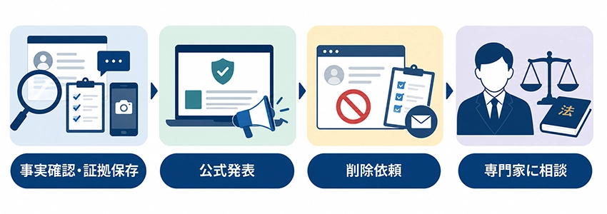 ネット風評被害が起きてしまった場合の対策方法