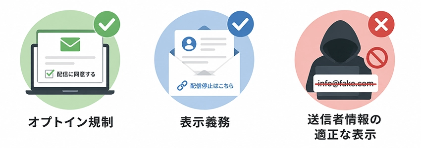 特定電子メール法の規制内容