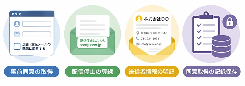 特定電子メール法への対応方法