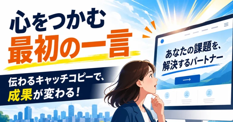 ホームページのキャッチコピーとは？作り方と伝わる言葉のコツ