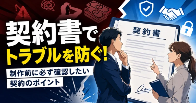 ホームページ制作の契約書とは?種類と発注前に確認すべきポイント