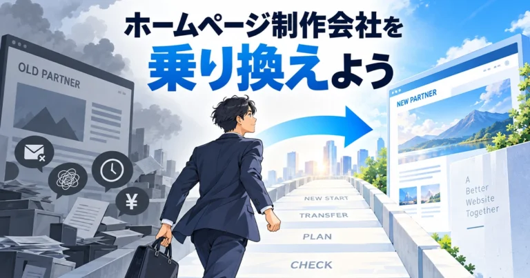 ホームページ制作会社を変更する手順と注意点