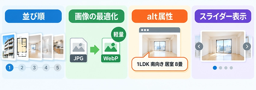 賃貸物件の写真をWebページに掲載する時のポイント
