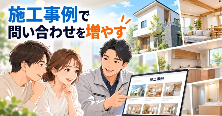 工務店のホームページの施工事例ページ！問い合わせにつながる作り方