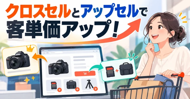 クロスセルとアップセルで客単価アップ！ECサイト制作の設計例