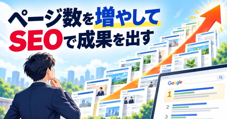 ページ数を増やしてSEOで成果を出したホームページ制作の事例