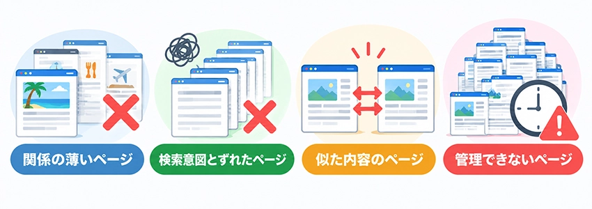 ページ数を増やしても検索順位が上がらないケース