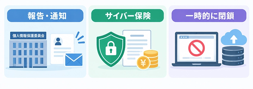 個人情報漏洩が起きた時の備えと対応