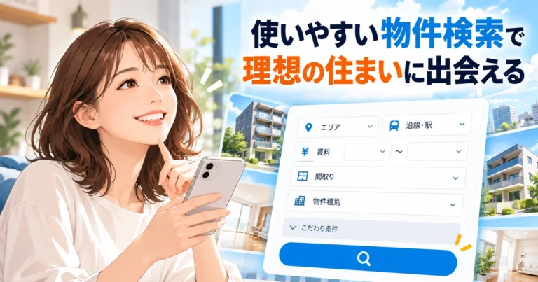 賃貸不動産会社のホームページの物件検索！使われる検索項目の決め方