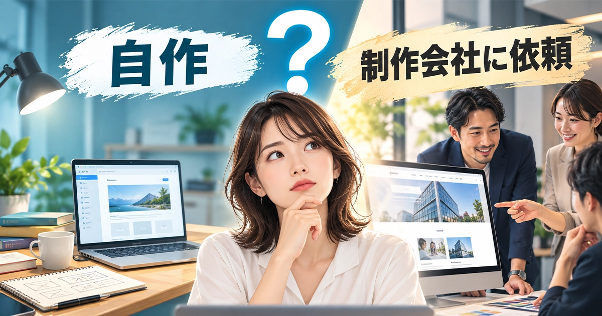 自作?制作会社に依頼?