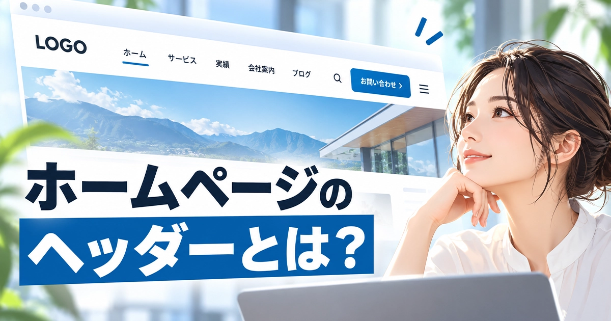 ホームページのヘッダーとは