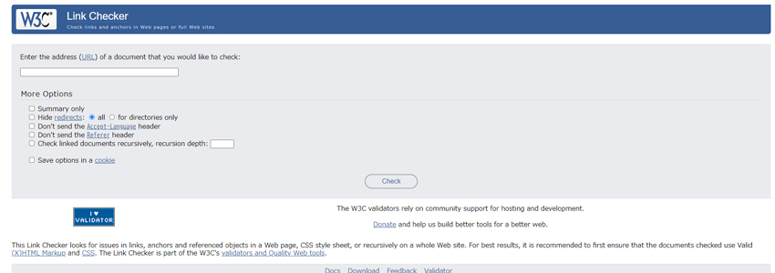 W3C Link Checkerの画像