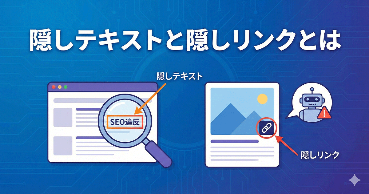 隠しテキストと隠しリンクとは？