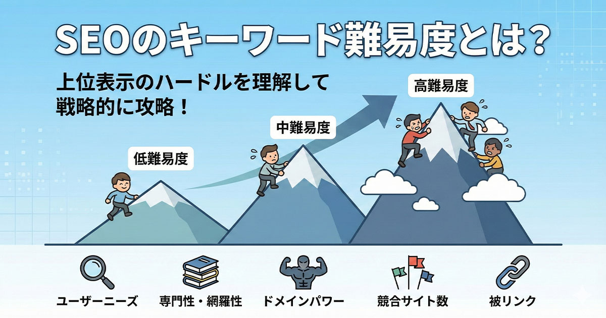 SEOのキーワード難易度とは?