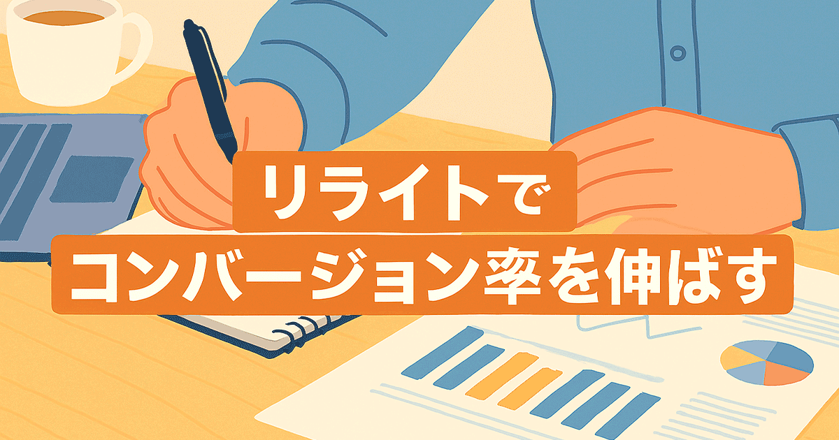 リライトでコンバージョン率を伸ばす