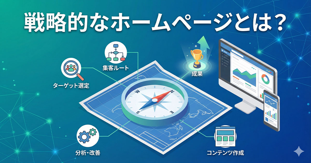 戦略的なホームページとは?