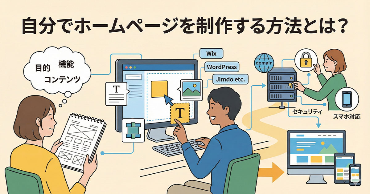 自分でホームページを制作する方法
