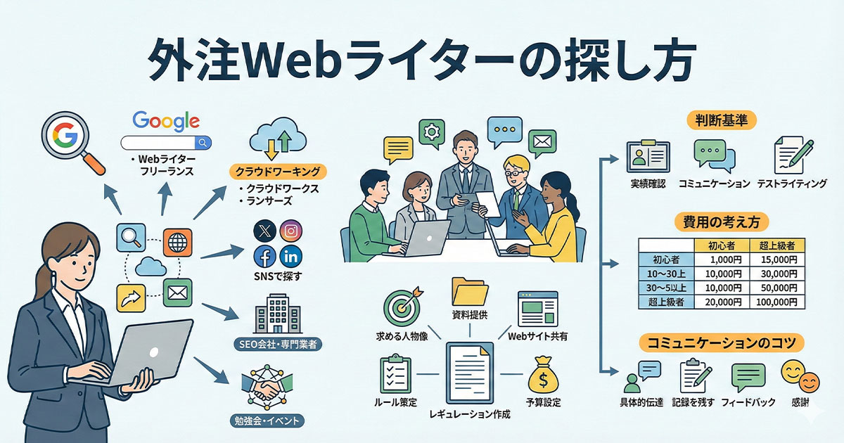 外注Webライターの探し方