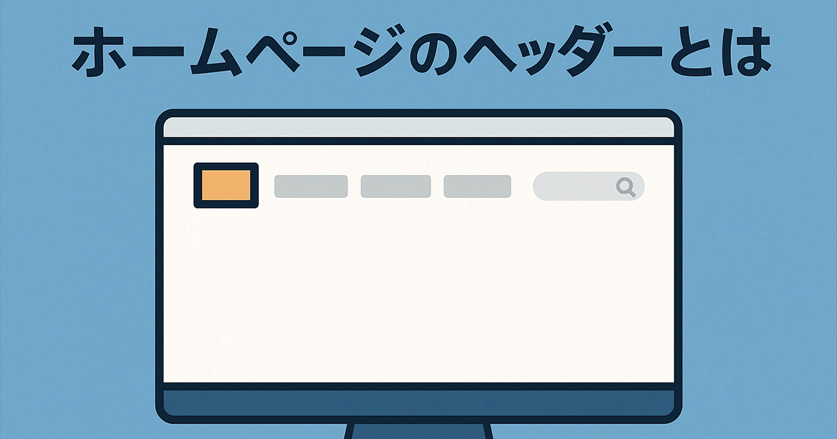 ホームページのデザインヘッダーとは