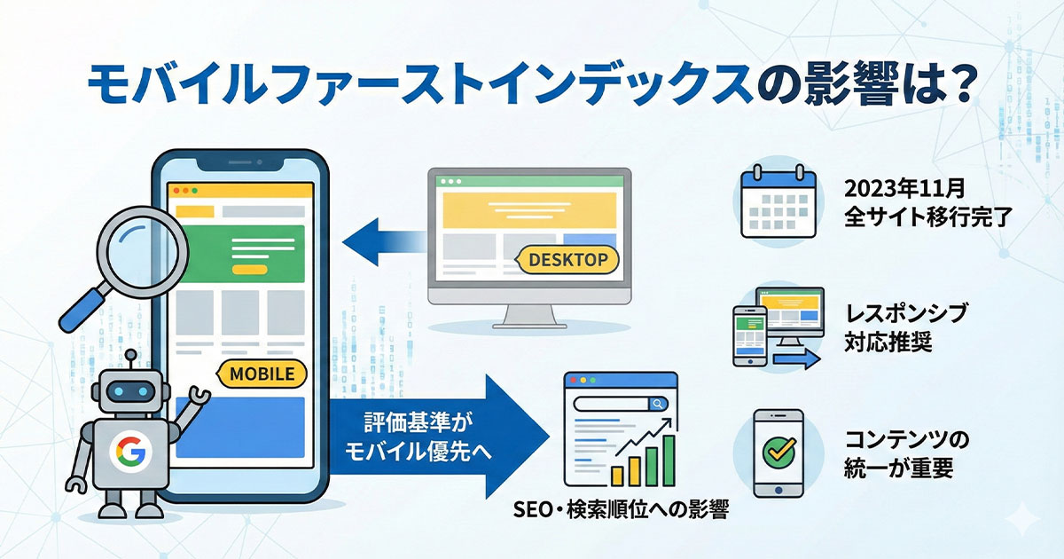 モバイルファーストインデックスの影響は？