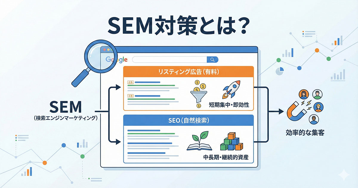 SEM対策とは？